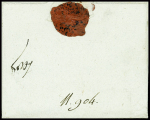 Lettre avec marque manuscrite "Meru" (L2 - vers 1793)