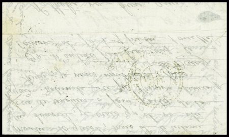 Lettre avec CAD taxe "Paris R. d'Antin 30c" (24 sept