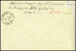 N°375 obl. Littry Calvados sur lettre d'une internée allemande avec censure "Ouvert par l'autorité militaire UP 50" et au verso CAD "prisonniers de guerre Paris" (13.1.40). Rare et TB