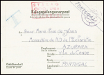 Formule Kriegsgefangenenpost avec cachet rect rouge "stalag 228 XVIIA" adressée à Azurara (1942) Portugal, destination rare. TB