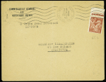 N°652 obl mec "Limoges gare Haute-Vienne" (13.2.46) sur lettre à en-tête "Commissariat général aux questions juives" avec correspondance à en-tête