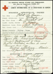 Message Croix-Rouge de Saint Nazaire pour la Grande Bretagne (1942). TB
