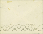N°435 obl hex "Batiment de ligne Richelieu" (10.4.42 - Dakar) répété à côté sur lettre par avion. TB