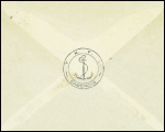 Lettre en franchise avec CAD horoplan "Douala Cameroun" (1943) + cachet noir avec ancre "FNFL Cameroun". Jolie pièce rare