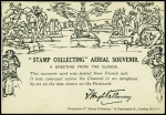 Carte par avion "Stamp collecting aerial souvenir" pour Londres avec CAD "Field post office S.20" (10.12.1918 - Marquise Pas de calais). TB