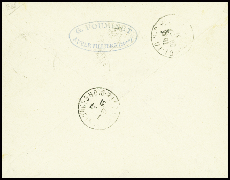 N°239 obl horoplan "Le Bourget port aérien Seine" (29.7.31) sur lettre recommandée avec mention dactyl. "par avion direct Paris-Dijon" (vol d'essai de la Cie Star). TB