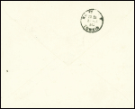 30.31 - 12 - 1930 Bangkok - Hanoï. Lettre AFF Thaïlande PA13 + 14 obl Bangkok, avec cachet bleu de l'aérodrome de Don Muang à Bangkok et signature du Major Luang Bhasa, pilote (Muller Siam n°40)