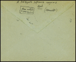 Lettre avec CAD "Camp d'Agde Hérault" (9.10.1939) + mention manuscrite "Pagara el que reciba" (sera payé par le destinataire) pour Béziers avec timbre-taxe n°29, 3 pièces + n°33 obl Béziers