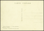 Carte postale "Le Perthus - Les premiers jour de l'exode" (cliché studio Chauvin - Perpignan n°19). TB