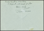 FM n°10 obl CAD pointillé "Bou Arfa Maroc" (5.2.40) sur lettre avec cachet violet "8e REGt de travailleurs étrangers vaguemestre 1re compagnie". Seule pièce vue du Maroc. TB