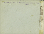FM n°10 + n°414, 45c Mercure, 4 pièces + n°410 obl CAD "Camp de Gurs Basses Pyrénées" (13.2.40) sur lettre recommandée avec griffe "censure militaire" du camp. TB