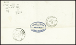 N°25 + 26 en paire + 37 obl GC 2702 + T17 Noyon (7 sept 71) sur lettre. TB