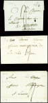 VAUCLUSE : 15 plis d'Apt dont 6 marques manuscrites
