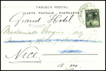 Argentine n°116 obl Buenos Aires (1903) sur carte postale représentant J.Irizar, capitaine de la canonnière Uruguay qui secourut les naufragés de l'expédition Nordenskjold