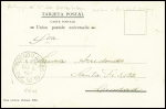 Argentine n°115 obl Buenos Aires (1903) sur carte postale "Recuerdo de la Expedicion Argentina" avec signature autographe du Dr José Gorrochategui, médecin de l'Uruguay . TB