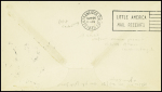 USA n°323 obl mec "little america Antarctica" (30.1.1935)  sur env avec cachet noir illustré de deux manchots "Byrd antarctica expedition II second cancellation mail". TB