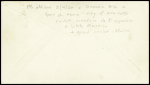 USA n°282 obl grand CAD avec killer "SS City of New-York" (5 oct 1929) sur lettre avec cachet noir illustré "Byrd Antarctic expedition" et signature autograpge de Byrd. TB