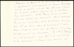 Correspondance de deuil à en-tête illustrée du Pourquoi Pas? adressée par Charcot à sa sœur chérie le 2.7.1932 : le Pourquoi Pas s'apprête à appareiller pour Scoresby-Sund au Groenland