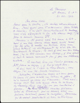 Correspondance de Charcot à sa sœur chérie datée de La Passagère, St Servan 31 dec 1929 : il reçoit l'explorateur Danois Mikkelsen venu acheter un bateau