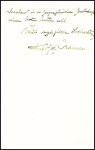 lettre autographe écrite par Nansen le 24 novembre 1890. TB
