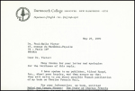 Lettre du Dr Chauncey C. Loomis adressée à PE Victor le 27 mai 1970 au sujet de la mort par empoisonnement de l'explorateur CF Hall au Groenland + note manuscrite de Paul Emile Victor