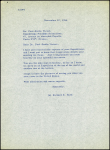Lettre dactyl de Byrd disant que PE Victor est le seul homme capable de mener une expédition au sommet et en bas du globe terrestre (12 nov 1954) + note manuscrite de PEV