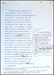 Brouillon dactylographié d'un article de Paul Emile Victor sur les Eskimos destiné aux éditions Fabbri avec corrections manuscrites de PEV (9 pages). Jamais publié. Rare et TB