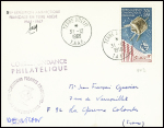 TAAF PA 9 (cote 150€) obl Terre Adélie (31.12.1965) sur lettre avec griffe XVIe expédition et signature PEV. TB
