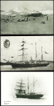5 cartes postales de l'expédition Shackleton dont vue du Nimrod. TB