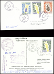 4 lettres et cartes AFF divers obl 1972 dont Mindwinter 22,6,1972. TB