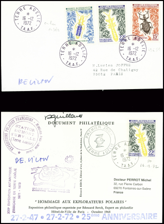 4 lettres et cartes AFF divers obl 1972 dont Mindwinter 22,6,1972. TB