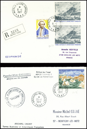 11 lettres (1 kerguelen, 10 Crozet) AFF divers TAAF dont PA9. TB