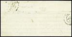 N°3 obl CAD T15 "Paris (60) (4 janv 49) répété à côté sur lettre en double port pour Rennes insuffisamment AFF avec taxe tampon 2 façon manuscrite. TB. Signé Calves et Roumet