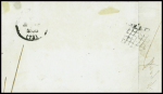 N°3b 20c gris sur chamois obl grille + T13 "Bray-s-Seine (73)" (1850) sur lettre. TB. Certificat RSP. TB