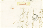 N°12 5c vert, bloc de 4 obl étoile muette + CAD "Paris (60)" (1861) sur lettre pour Orléans. TB