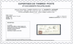 N°18 1f carmin, touché, obl PC 441 + T15 Bordeaux (1854) seul sur lettre chargé. Certificat Calves, RR