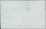 N°25 + 41B + 37 obl GC 1716 + T17 Grenoble (6 sept 71) sur lettre. TB