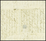 N°45 (LD) obl GC 2481 + T16 "Montjean (47)" (30 janv 71) sur lettre pour Paris avec arrivée Paris le 18 janvier 1871 lors du déblocage du courrier venant de province. TB