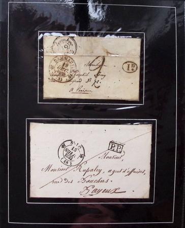 1800-1950, Album de lettres, majorité anciennes, marques