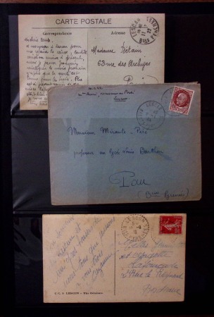 1876-1944, Collection de lettres des BASSES-PYRENEES/PYRENEES-ATLANTIQUES,