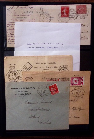1876-1944, Collection de lettres des BASSES-PYRENEES/PYRENEES-ATLANTIQUES,