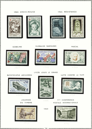 1862-1974, Solide collection de timbres de France en