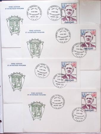 1958-1990, Collection des TAAF avec l'Albatros neuf,