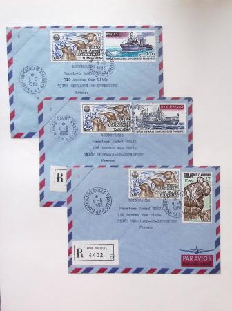 1958-1990, Collection des TAAF avec l'Albatros neuf,