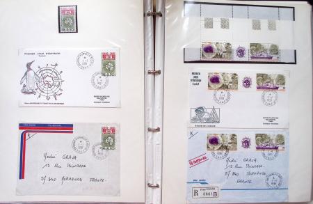 1958-1990, Collection des TAAF avec l'Albatros neuf,