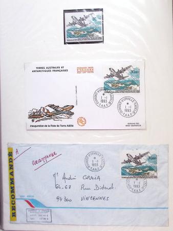1958-1990, Collection des TAAF avec l'Albatros neuf,