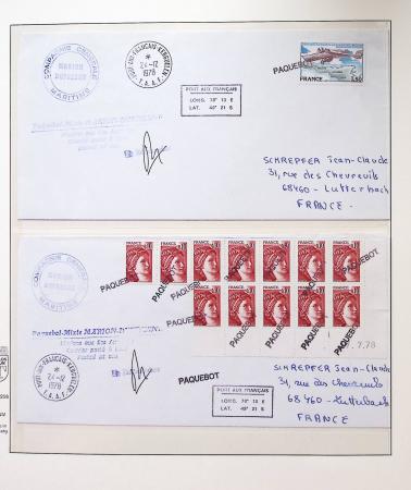 1958-1990, Collection des TAAF avec l'Albatros neuf,