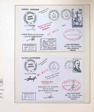 1958-1990, Collection des TAAF avec l'Albatros neuf,
