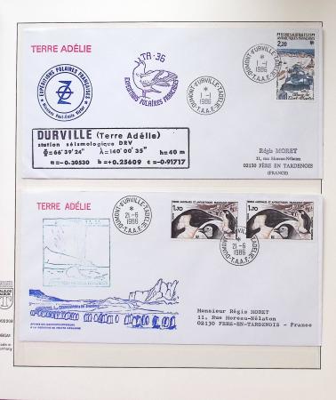 1958-1990, Collection des TAAF avec l'Albatros neuf,