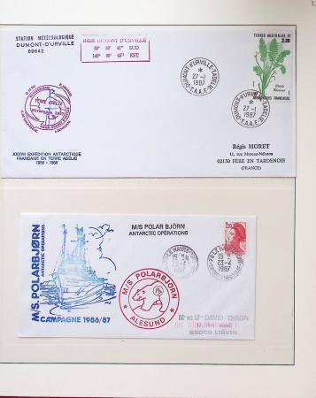 1958-1990, Collection des TAAF avec l'Albatros neuf,